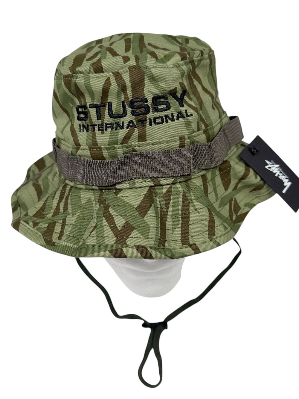 Stussy Bucket Hat Boonie S/M Olive Camo